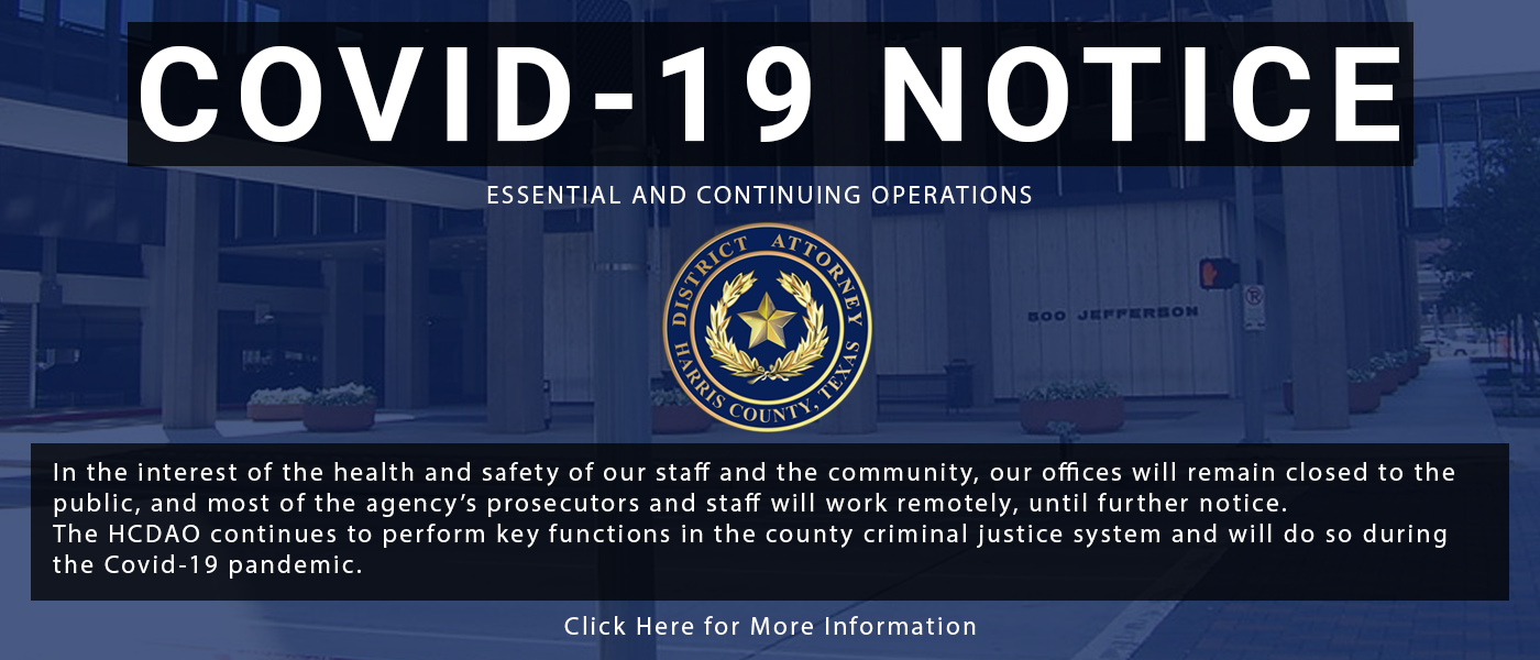 Homepage Harris County District Attorney S Office