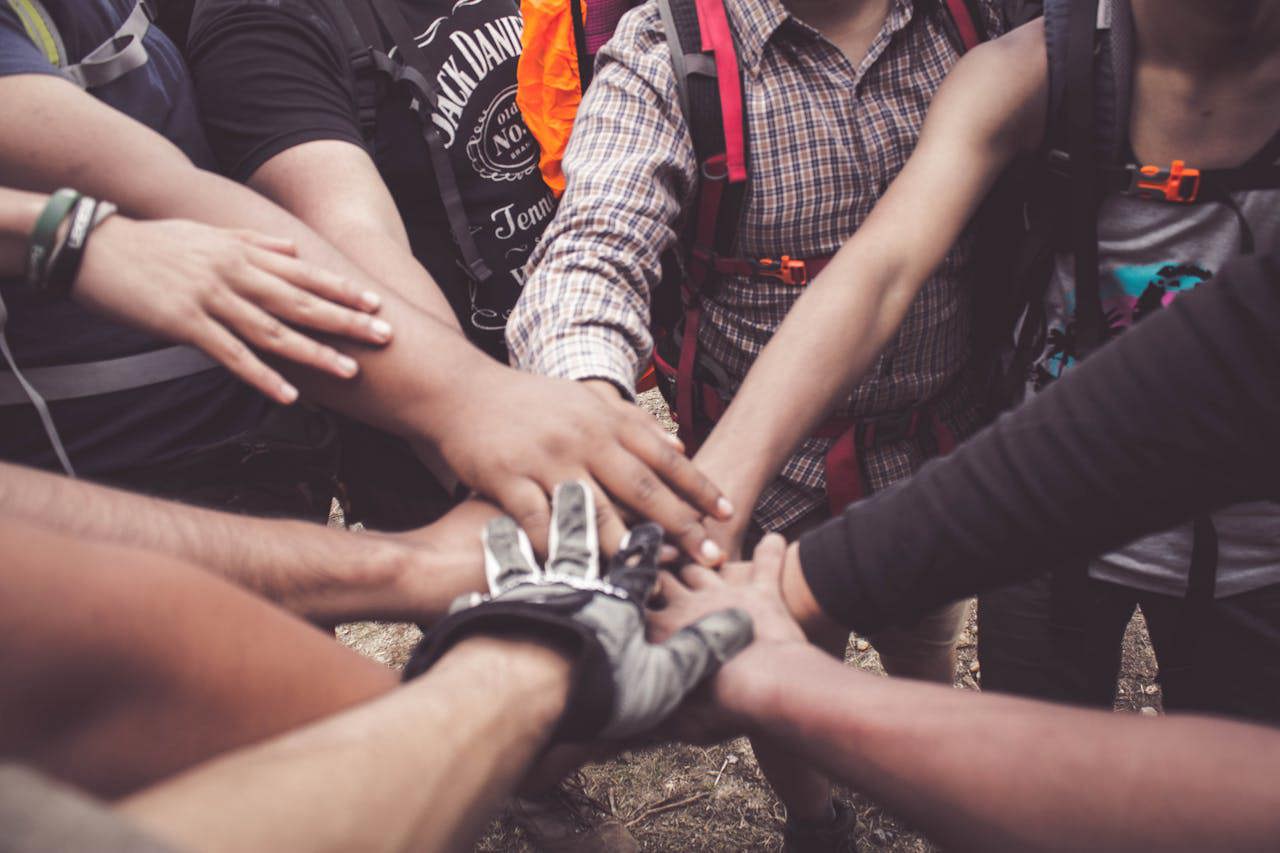 Hands in unison  